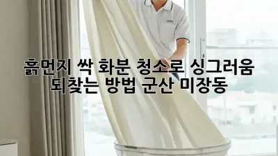 흙먼지 싹! 화분 청소로 싱그러움 되찾는 방법 (군산 미장동) 🌱